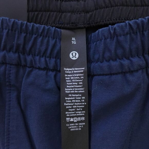 New Lululemon Mens XL Bowline Short 5" Length VersaTwill TRNV True Navy - Picture 8 of 9